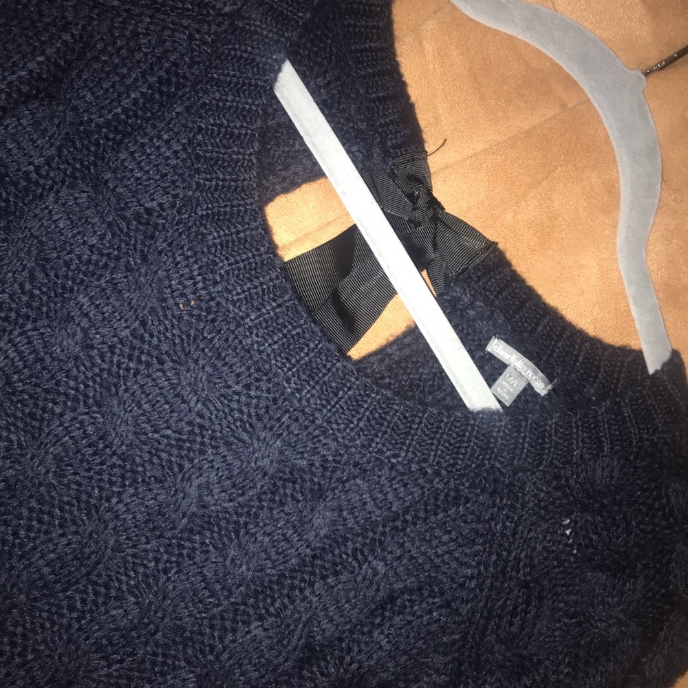Charlotte Russe Crew Neck Striped Sweater Tunic - Picture 3 of 6